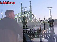 on my budapest date i slam sunny herrera's fake big tits doggystyle nonstop