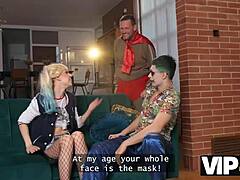 Does blonde teen girlfriend deserve father-in-law's hardcore tight pussy fuck?