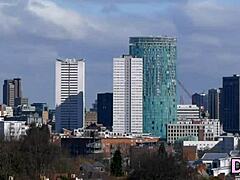 Classy Euro Babe in Stockings Rubs Vag to Facial Cumshot After Doggystyle Hardcore