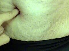 curious hands explore latina milf's soft belly in fetish massage