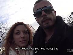 Hunt4k Guy Pays Czech Redhead for Pickup Sex then Covers Her Belly in Cum After Licking and Fingering