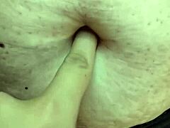 curious hands explore latina milf's soft belly in fetish massage