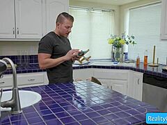 blondie charlie forde cheats hard fingering her wet pussy before codey steele rams her