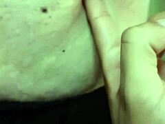 curious hands explore latina milf's soft belly in fetish massage