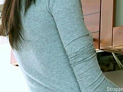 girl you won't believe this russian lesbian strapon creampie action right after breakfast with toys and pantyhose