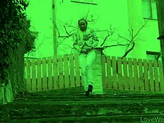 naomi nevena sneaks outdoor public pissing in softcore solo tease under open sky