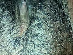 Watch Dripping Wet Ebony Pussy Get Ripped Clothes and Hairy Solo Orgasm Play