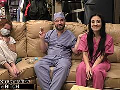 blaire celeste nurse blasts patient jizz in pov deepthroat hospital fuck