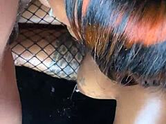 Lace and fishnet sextapes tease with big ass creampie action