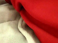 Milf touches herself seductively in cozy pajamas