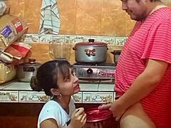 Feels so good getting semen cream on my face perfect for skin who else has more milk for me