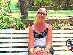 Beautiful French milf Marie endlessly hunts hot sex with her sexy small tits and ass