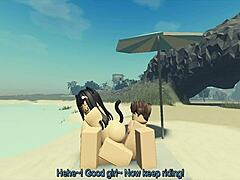 Fucking Roblox Catgirl Hard. Creampie Ends Beach Fuck Fest. She Begs More.