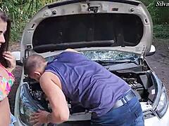 hey cutie, i teased this inexperienced boy's huge cock till he fucked my big tits in the car 😏💦 silvanalee