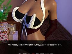 Monster black cock blasts big tits in zoey's intense christmas blowjob gift