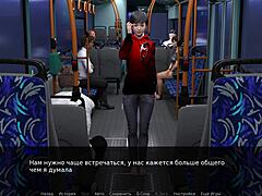 Zoe flashes big tits on public bus ride