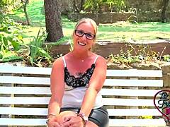 Beautiful French milf Marie endlessly hunts hot sex with her sexy small tits and ass