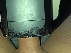 hey watch this stranger blast a huge cumshot from her lovense solace toy