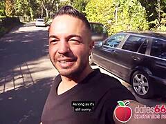 BLONDE TEENIE TOURIST LILY RAY RIDES COCK PUBLICLY IN BERLIN FULL CUMSHOT MOVIE