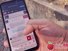 BLONDE TEENIE TOURIST LILY RAY RIDES COCK PUBLICLY IN BERLIN FULL CUMSHOT MOVIE