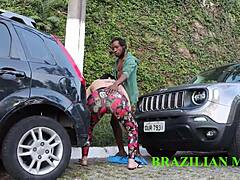 heart pounding as monster black cock fucks milf through sheer dress