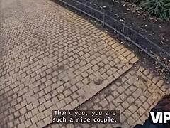 He's Furious I Paid Rent with My Shaved Pussy to That Rich Czech Cuckold Watching Outdoor.