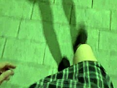 WATCH! Shemale Ting Xuan Pees Outdoor with Her Hard Cock Throbbing!