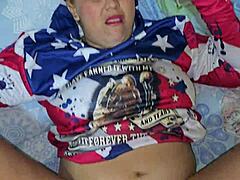 USA Blonde Fucks Hard in Tight Blouse