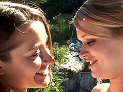 Yoga Session Sparks Steamy Lesbian Fingering Between Slim Beauties