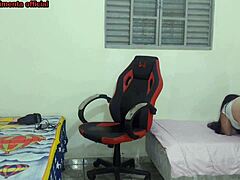 hey dude your half-sister changes near you then you fuck her on gamer chair