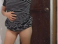 my sexy latina stepmom dances dirty flashing her cute ass before the wedding