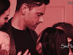 Dream hacking scientist bangs wife's family in brothel orgy gangbang ride