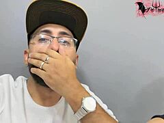 My Heart Races from First Office Blowjob Swallowing Sloppy Cum Deepthroat Humiliation