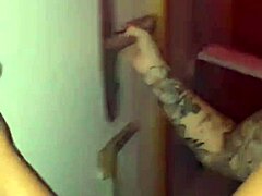 married redhead whore punished with gloryhole cocks then creampied by cuck