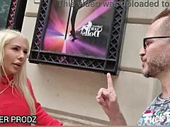 i teased with striptease then took deepthroat gagging on cock cum on huge fake tits