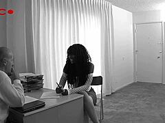 nyomi banxxx pussy slammed deep by thick white cock in hardcore pounding