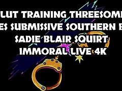 sadie blair squirts hard from dans pounding on her cute tits pussy doggystyle ride