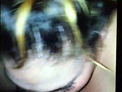 tiffany's lips wrap tight around jonb's throbbing fat cock