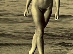 Vintage mermaids reveal secret hairy pussies and natural tits in retro beaver play across antique scenes