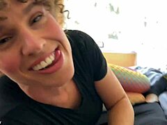 Hey intruder, caught jerking off to my big tits? Now fuck me doggystyle!