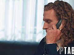 mommy's fat tits bounce in taboo cum-soaked threesome share