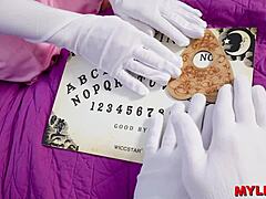 step-son plumbs princess mom's ass with rough creampie!