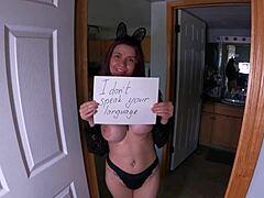 My horny neighbor milf takes cash for rough doggystyle creampie pounding