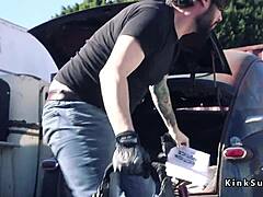 Ex-husband ties ex-wife up rough and pounds her bound fetish slave body!