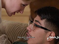 Why pick the jock when this cheerleader nerd chooses virgin pussy for diego perez?