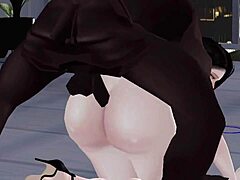 thick asian slut rides big black cock cowgirl bouncing her wet pussy and huge tits hard