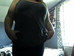 Step mom tempts with heaving tits and dripping pussy begging for rough play