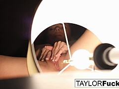 Taylor Vixen Fingers Pussy and Tits in Hotel Room Solo