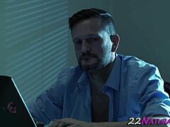 oh man this beauty's hand grips my huge throbbing dick so tight till i explode cum everywhere