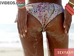sexy bikini ass hottie struts beachside teasing with every hot curve binaural audio